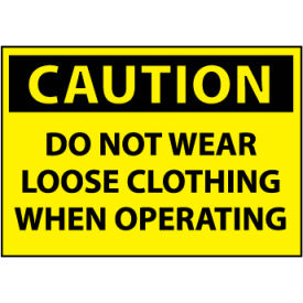 Machine Labels - Caution Do Not Wear Loose Clothing When Operating C511AP