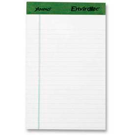 Ampad® Earthwise Writing Pad Green Politex Headband Narrow Rule 50 White 5 x 8 Sheets Dozen 20152