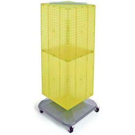 Global Approved 701436-YEL 4-Sided Interlocking Pegboard Floor Display 14