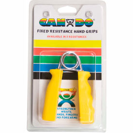 CanDo® Fixed ErgoGrip Hand Exerciser Yellow X-Easy 3 lb. Resistance 1 Pair 10-1804