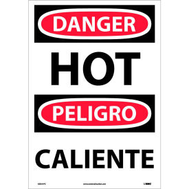 NMC™ Bilingual Vinyl Sign Danger Hot 14