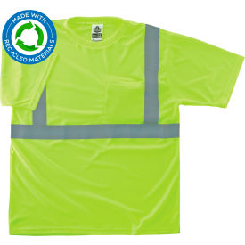 Ergodyne® GloWear® 8289-ECO Recycled Hi-Vis T-Shirt Class 2 4XL Lime 21538