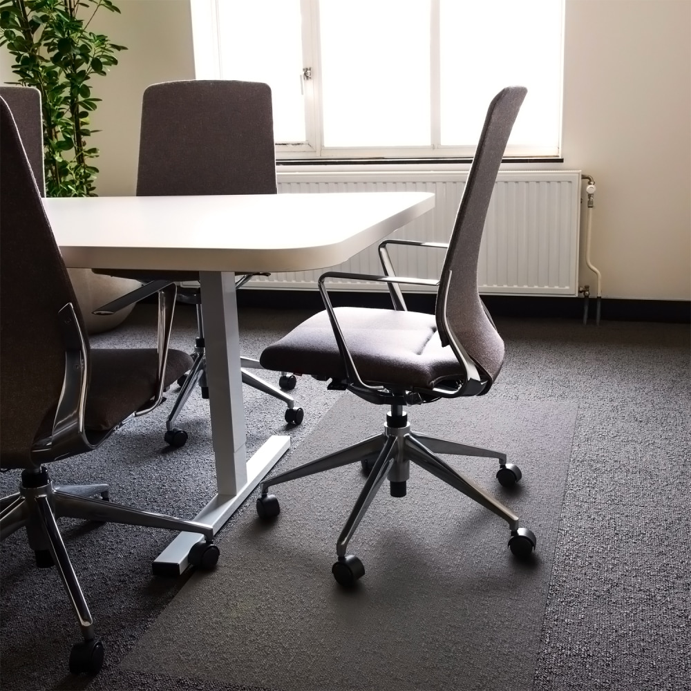 Floortex Advantagemat Vinyl Rectangular Chair Mat for Carpets up to 1/4in, 48in x 79in, Clear, 1120025EV MPN:1120025EV