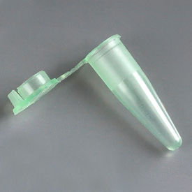 PCR Tube 0.2mL Thin Wall Polypropylene Attached Dome Cap Green 1000/Pack 110570G