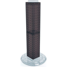Global Approved 700227-BLK Four Sided Pegboard Tower Display W/ Revolving 9