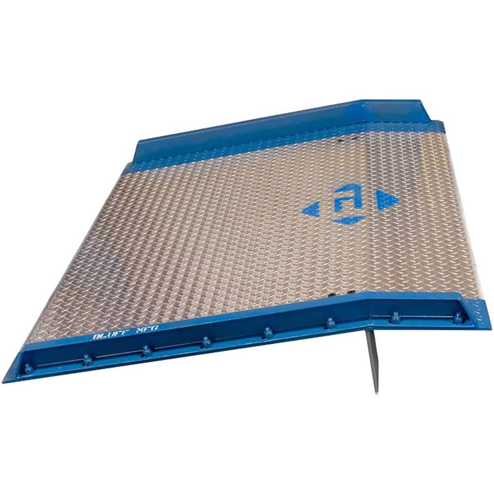 Dock Plates & Boards, Load Capacity: 15000 , Material: Aluminum , Overall Length: 60.00 , Overall Width: 54 , Side Rail Height: 3in  MPN:BC5460