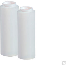 Qorpak® 8oz Natural HDPE Wide Mouth Cylinder Bottle w/38-400 White PP PE Foam Lined Cap 336PK PLC-03417