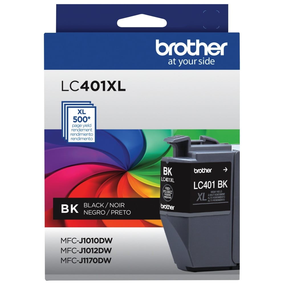 Brother LC401XL Black High-Yield Ink Cartridge, LC401XLBK MPN:LC401XLBKS
