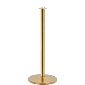 Queueway Post Rope Crowd Control Queue Contemporary Stanchion Polished Brass Economy QWAY314-2P - Pkg Qty 2