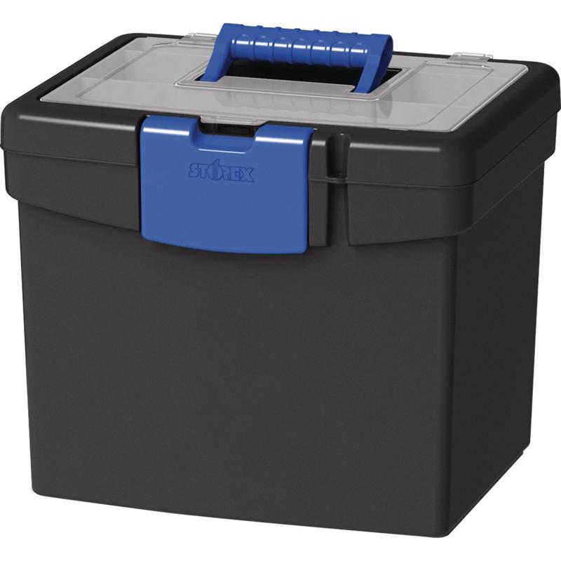 Storex File Storage Box with XL Storage Lid - External Dimensions: 10.9inx13.3inx 11in - 30 lb - Media Size Supported: Letter 8.50inx11in - 61415B02C MPN:61415B02C