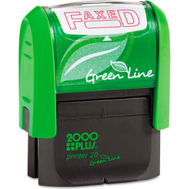 2000 PLUS® 2000 PLUS Green Line Message Stamp Faxed 1 1/2 x 9/16 Red 098369