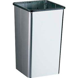 Bobrick® Stainless Steel Open Top Trash Can 13 Gallon B2260