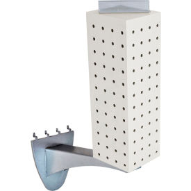 Global Approved 700231-WHT Four-sided Pegboard Tower W/ Extension 4