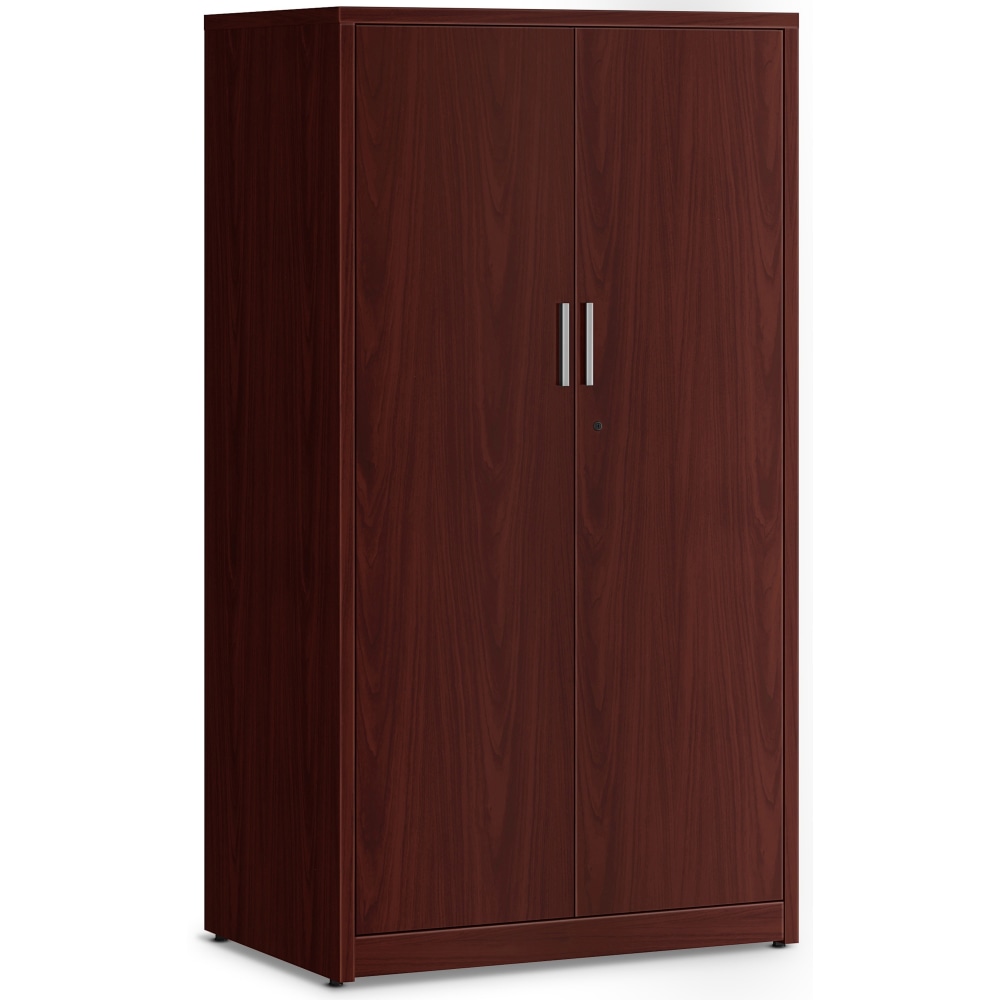 HON 10500 Series Mahogany Laminate Office Desking, 66.6inH x 36inW x 24inD, Mahogany MPN:105299NN