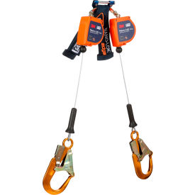 3M™ DBI-SALA Nano-Lok Edge Twin-Leg Personal Self Retracting Lifeline Aluminum Rebar Hook 8'L 7012819226