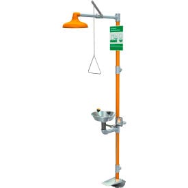 Guardian Equipment Safety Station with Eyewash Hand and Foot Control S/S Bowl/Shower Head G1902HFC-SSH