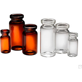 Qorpak 21.75 x 40mm Clear Crimp Neck Serum Vial w/20mm Neck Finish Vial Only 1200PK 235279