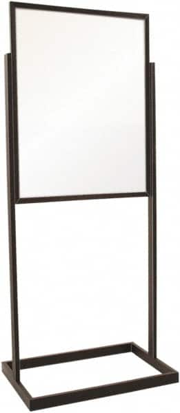 22 Inch Wide x 28 Inch High Sign Compatibility, Steel Square Frame Bulletin Sign Holder MPN:BH30/MAB