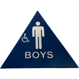 Don Jo CHS 4 Boy's Restroom Sign BL CHS 4 - Pkg Qty 10