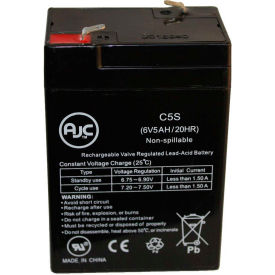 AJC® Ademco 465654 6V 5Ah Alarm Battery AJC-C5S-C-0-120474