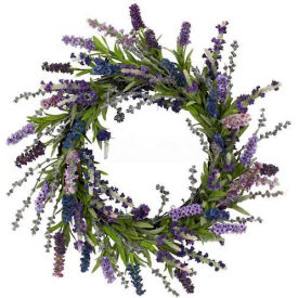 Nearly Natural 20'' Lavender Wreath 4785