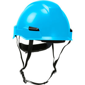 Dynamic Rocky Industrial Climbing Helmet Polycarbonate / ABS Shell Ratchet Adjustment Light Blue 280-HP142R-06