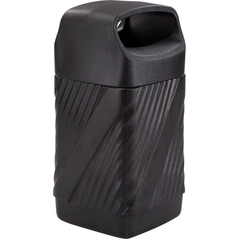 Safco Twist Waste Receptacle - 32 gal Capacity - Removable Lid, Durable, UV Resistant, Fade Resistant - 9371BL MPN:9371BL