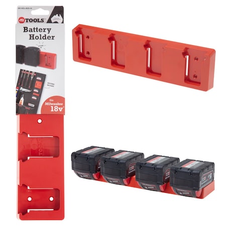 Battery Holder, 13.25 in L, 18 V MPN:BH-MIL-RED-04