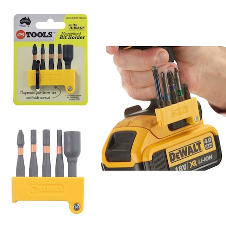 Bit Holder, 2 in L, 48 TOOLS MPN:MBH-DEW-YEL-01