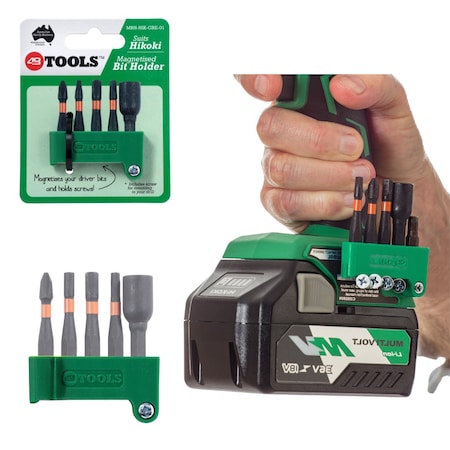 Bit Holder, 2 in L, 48 TOOLS MPN:MBH-MET-GRE-01