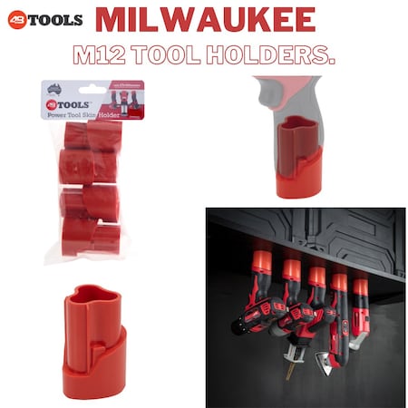 Tool Holder, 3 in L, 12 V MPN:TH-MIL12V-RED-04
