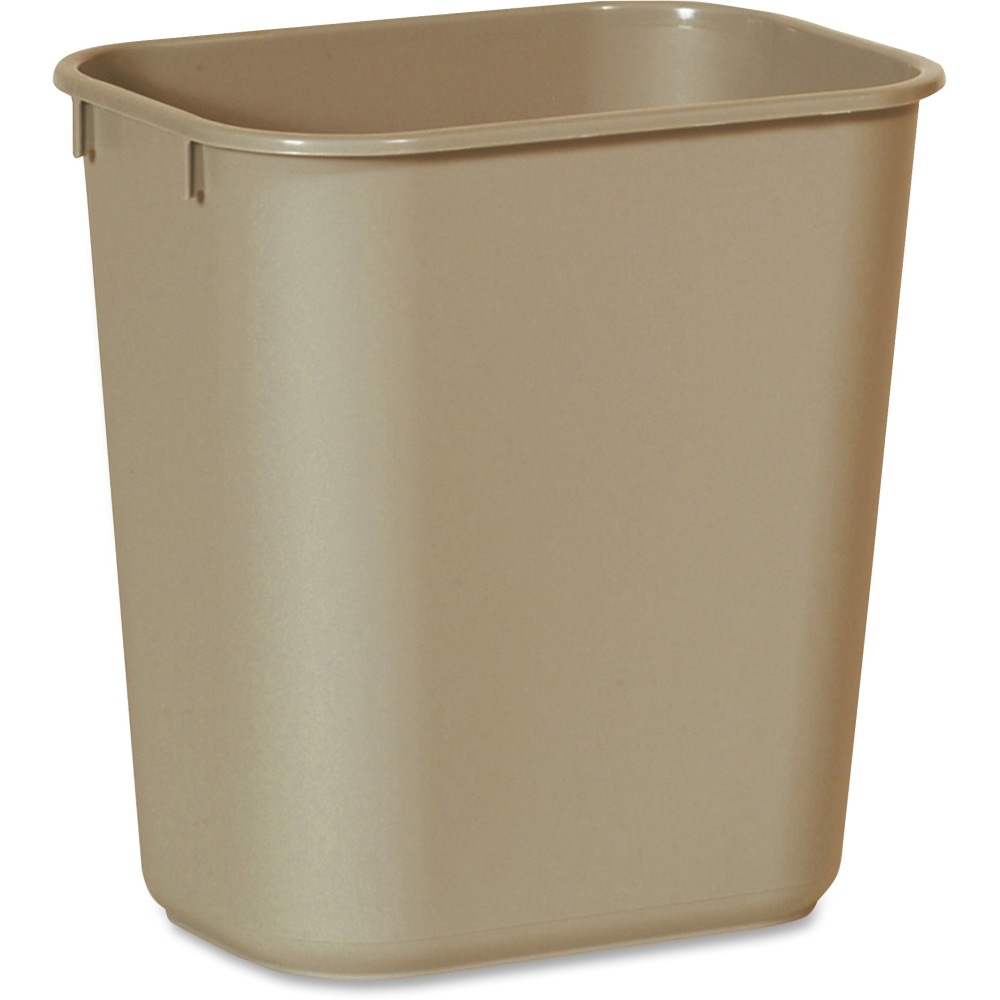 Rubbermaid Commercial 13 QT Standard Deskside Wastebaskets - 3.25 gal Capacity - Rectangular - Dent Resistant, Rust Resistant, Easy to Clean, Durable MPN:295500BGCT