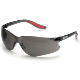 Elvex® Xenon™ Frameless Safety Glasses Gray Lens Black Temples Pack of 12 WELSG14G