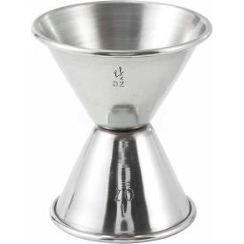 Winco J-4 Jiggers Steel 1 Oz. x 1-1/2 Oz. J-4 - Pkg Qty 12