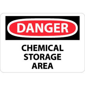 NMC D239RB OSHA Sign Danger Chemical Storage Area 10