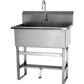 Sani-Lav® 532F1 Floor Mount Scrub Sink With Single Foot Pedal Valve 532F1