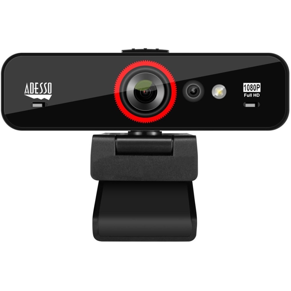 Adesso CyberTrack F1 Webcam - Window Hello Certified - 2.1 Megapixel - 30 fps - USB 2.0 - 1920x 1080 Video - CYBERTRACKF1 MPN:CYBERTRACKF1