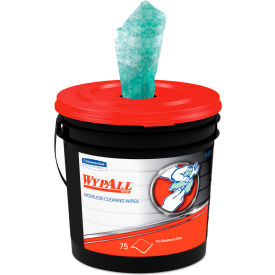 WypAll® Power Clean ProScrub Pre-Saturated Wipes 9.5x12 Citrus Scent 75/Bucket 6 Buckets/CT KIM91371CT****