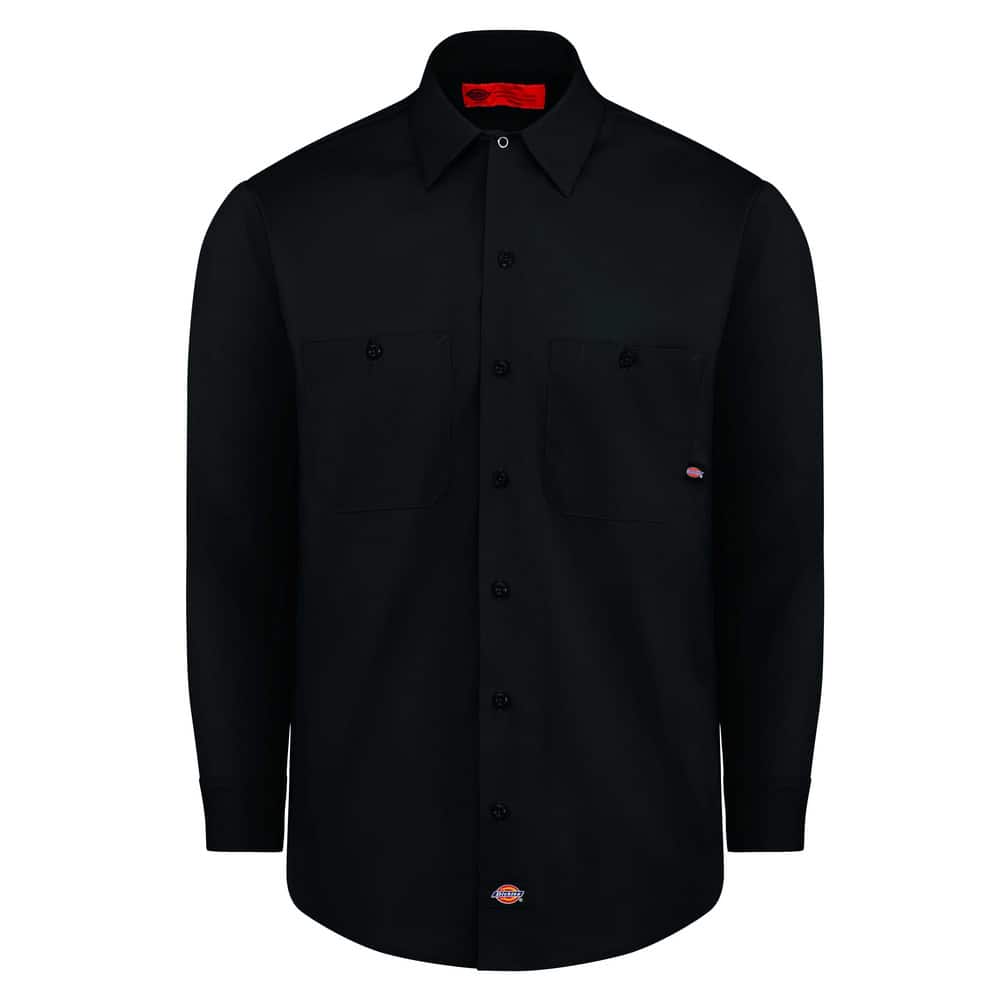 Shirts; Garment Style: Long Sleeve Regular ; Garment Type: General Purpose ; Size: Medium ; Color: Black ; Material: Cotton; Polyester ; Chest Size (Inch): 38 to 40 MPN:L535BK RG M
