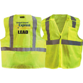 L Recycled Class 2 Mesh Breakaway W/United Ground Express Logo & 