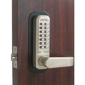 Lockey Digital Door Lock 2835 Lever Handle Satin Nickel 2835SN