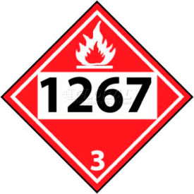 NMC DL139BP DOT Placard 1267 3 10-3/4