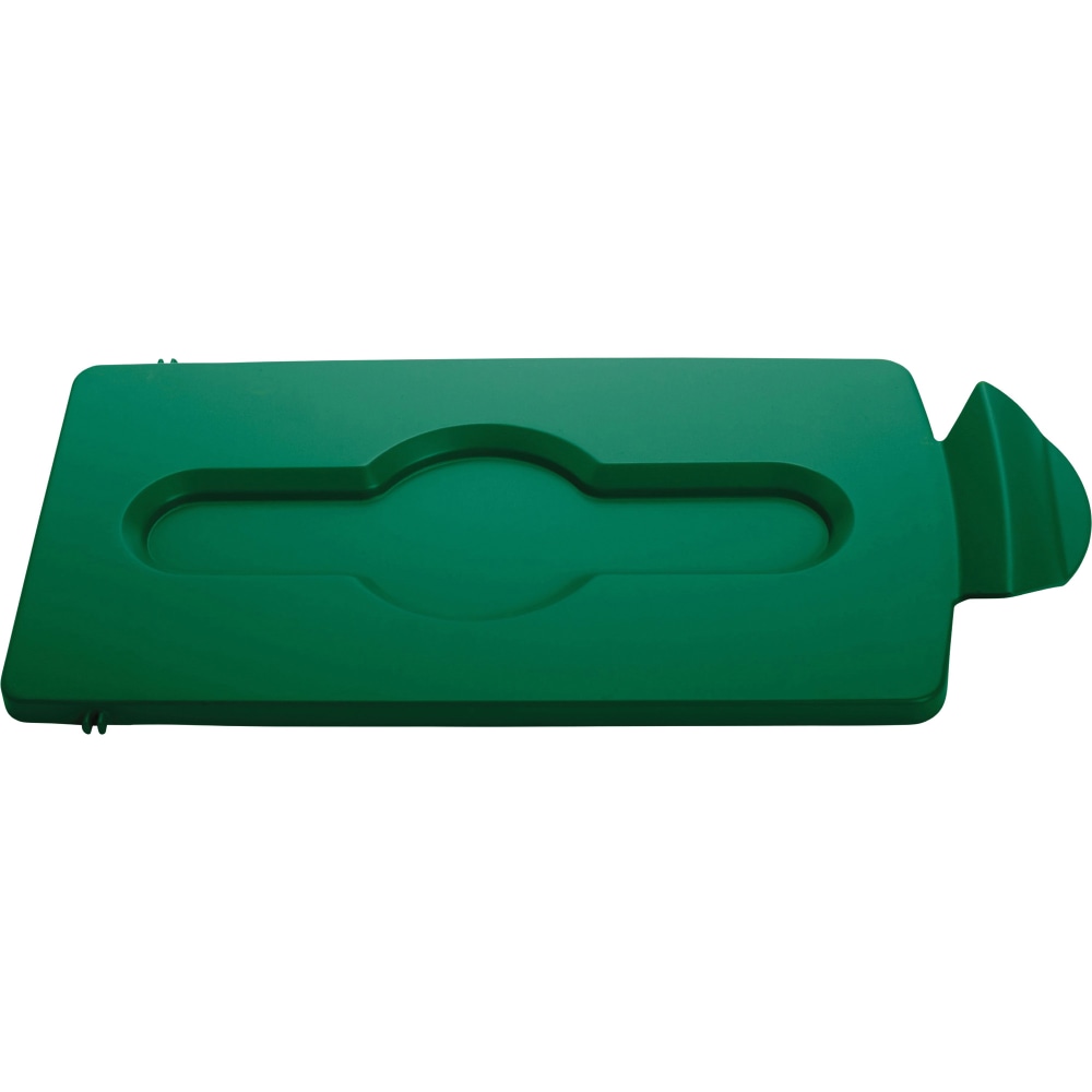 Rubbermaid Commercial Slim Jim Green Closed Lid Insert - Green - Plastic - 1 Each MPN:RCP2007884