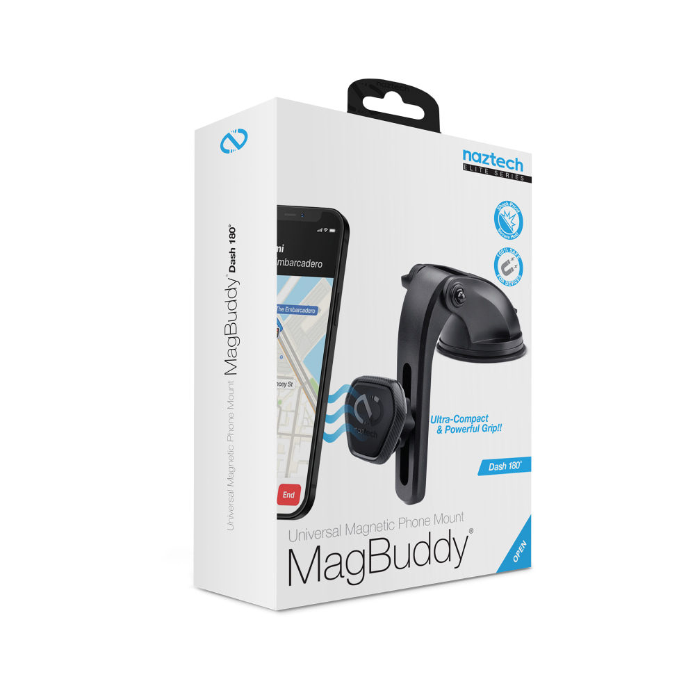 Naztech MagBuddy Elite Dash 180 Mount, Black MPN:15546