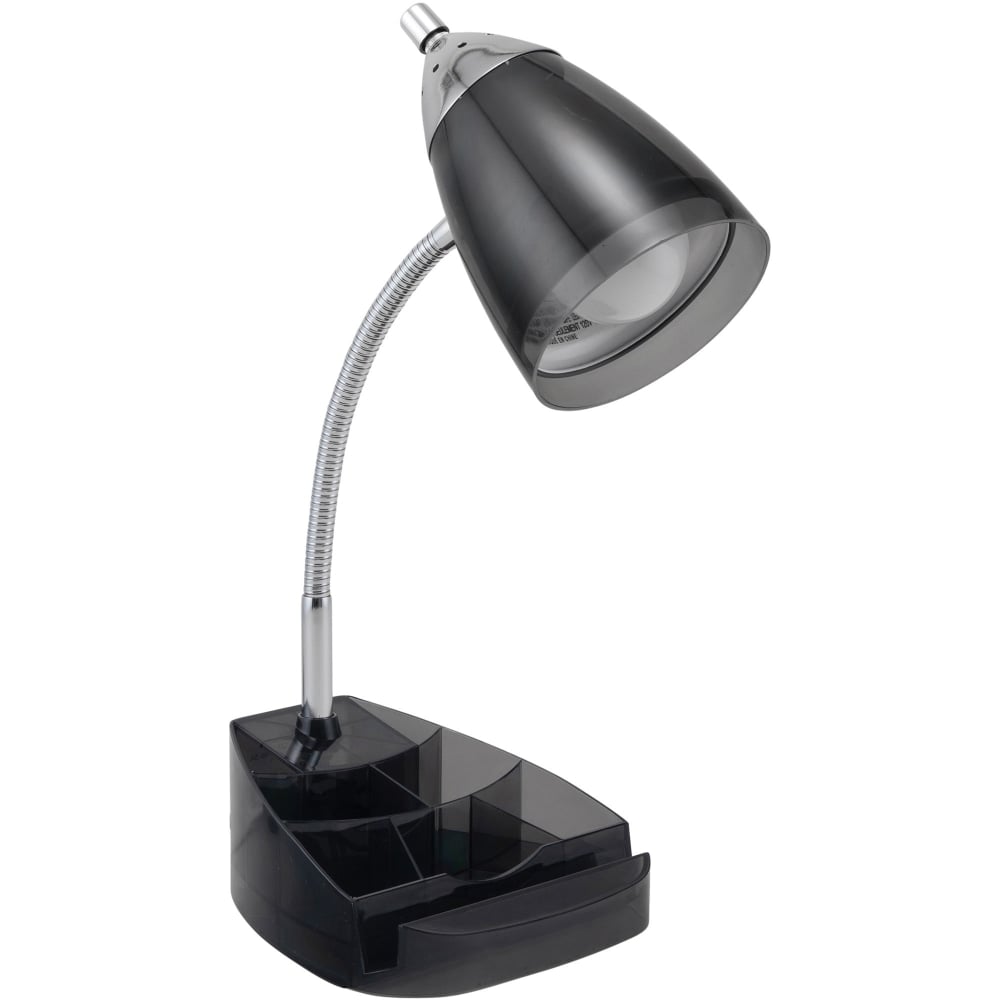 Victory Light V-Light Organizer Desk Lamp - 10 W LED Bulb - Chrome - Flexible Arm - Desk Mountable - Black, Chrome, Translucent - for Desk, Tablet, Phone (Min Order Qty 2) MPN:SVCA2148104B