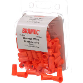 Allpoints 28-1663 Orange Wire Connectors - 100/Pack 281663