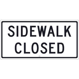 NMC TM516K Traffic Sign Sidewalk Closed 12