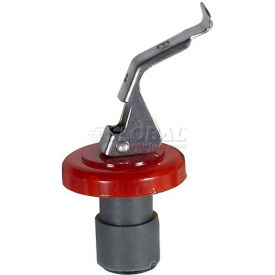 Winco WBS-R - Wine Bottle Stopper Thermoplastic Cork Red Collar WBS-R - Pkg Qty 12