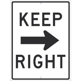 NMC TM530J Traffic Sign Keep Right Arrow (Graphic) 24