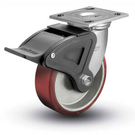 Colson® 4 Series Swivel Plate Caster 4.05109.939 BRK4 Polyurethane With Brake 5
